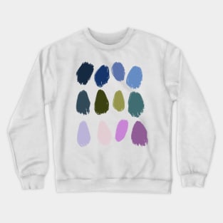 Waterlilies Inspired Color Palette Crewneck Sweatshirt